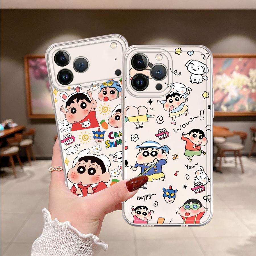 Apple Iphone 16 - Мягкий чехол для телефона Cra-yons Shin-chans