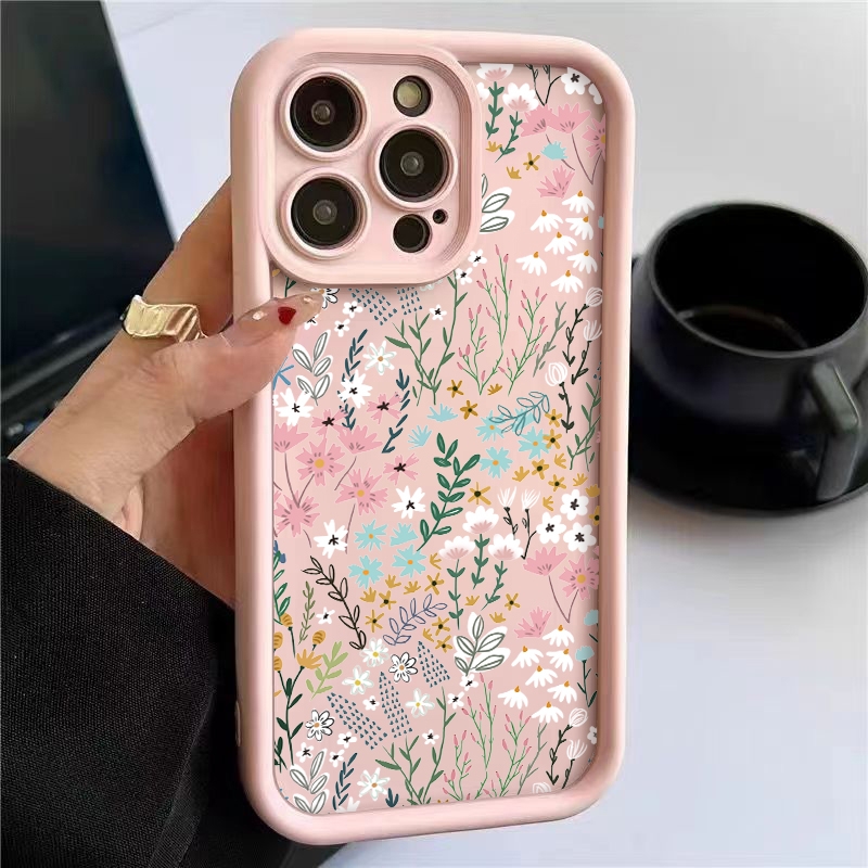Xiaomi Redmi Note 13 - Розовый чехол для iPhone с цветочным