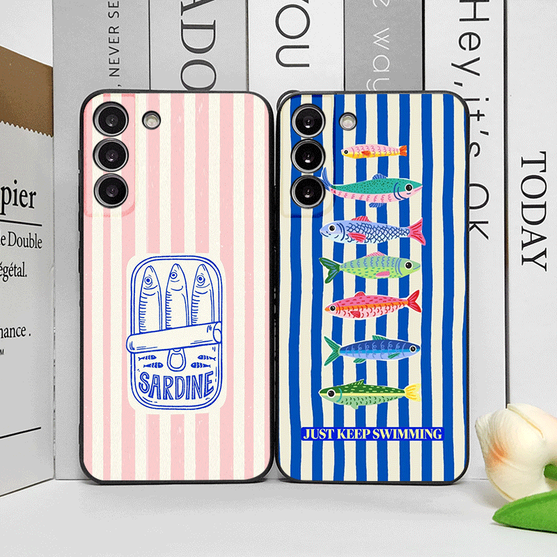 Oppo Reno 12 - Милый чехол для телефона с полосатым