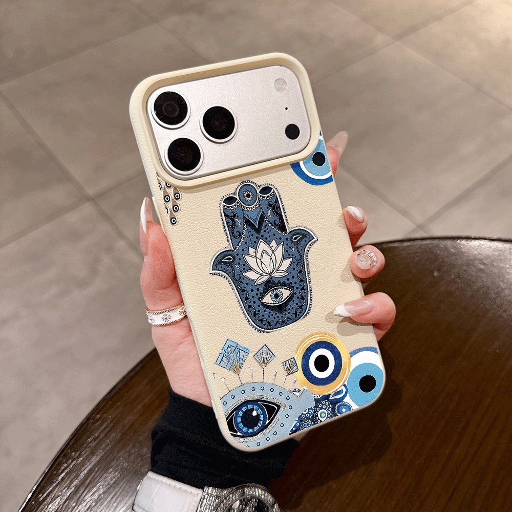 Apple Iphone 16 - Матовый силиконовый чехол INS «Злой глаз»