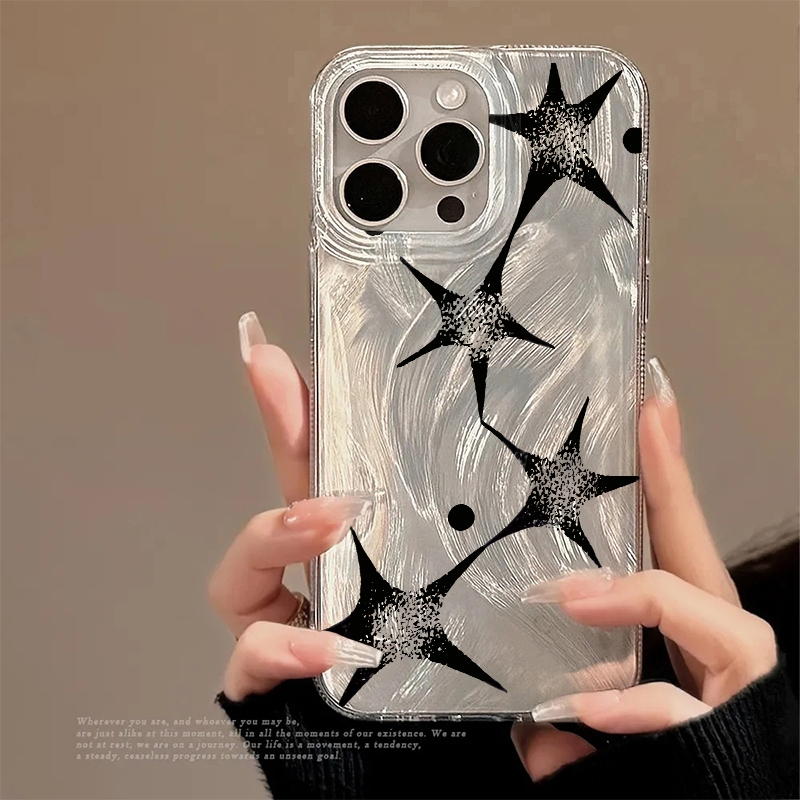 Apple Iphone 16 - Противоударный чехол-бампер Shining Star с модным