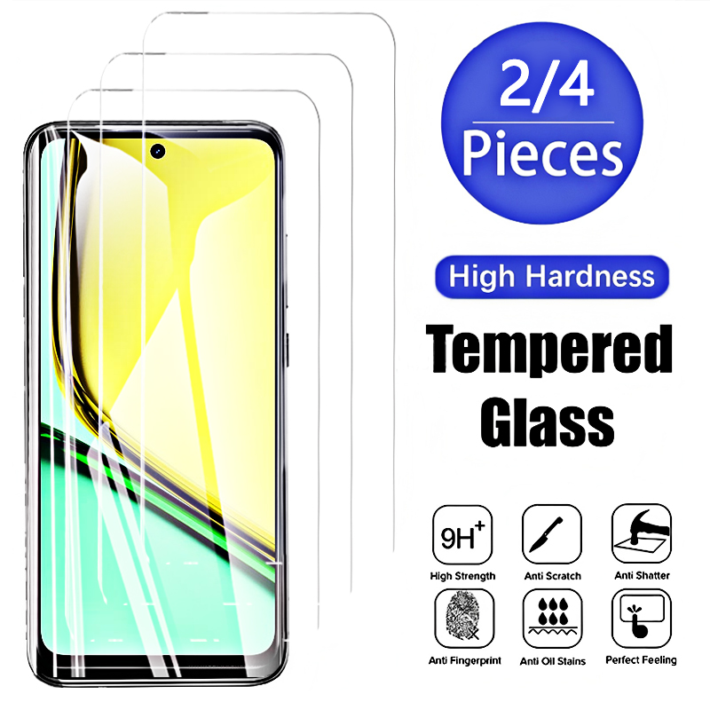 Realme C67 - 4 шт., 2 шт. защитных стекол
